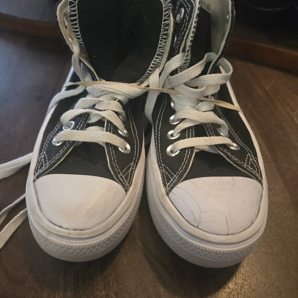 Converse Kids Black and White High-Top Sneakers